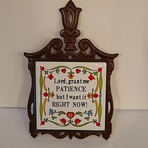 Vintage tile trivet